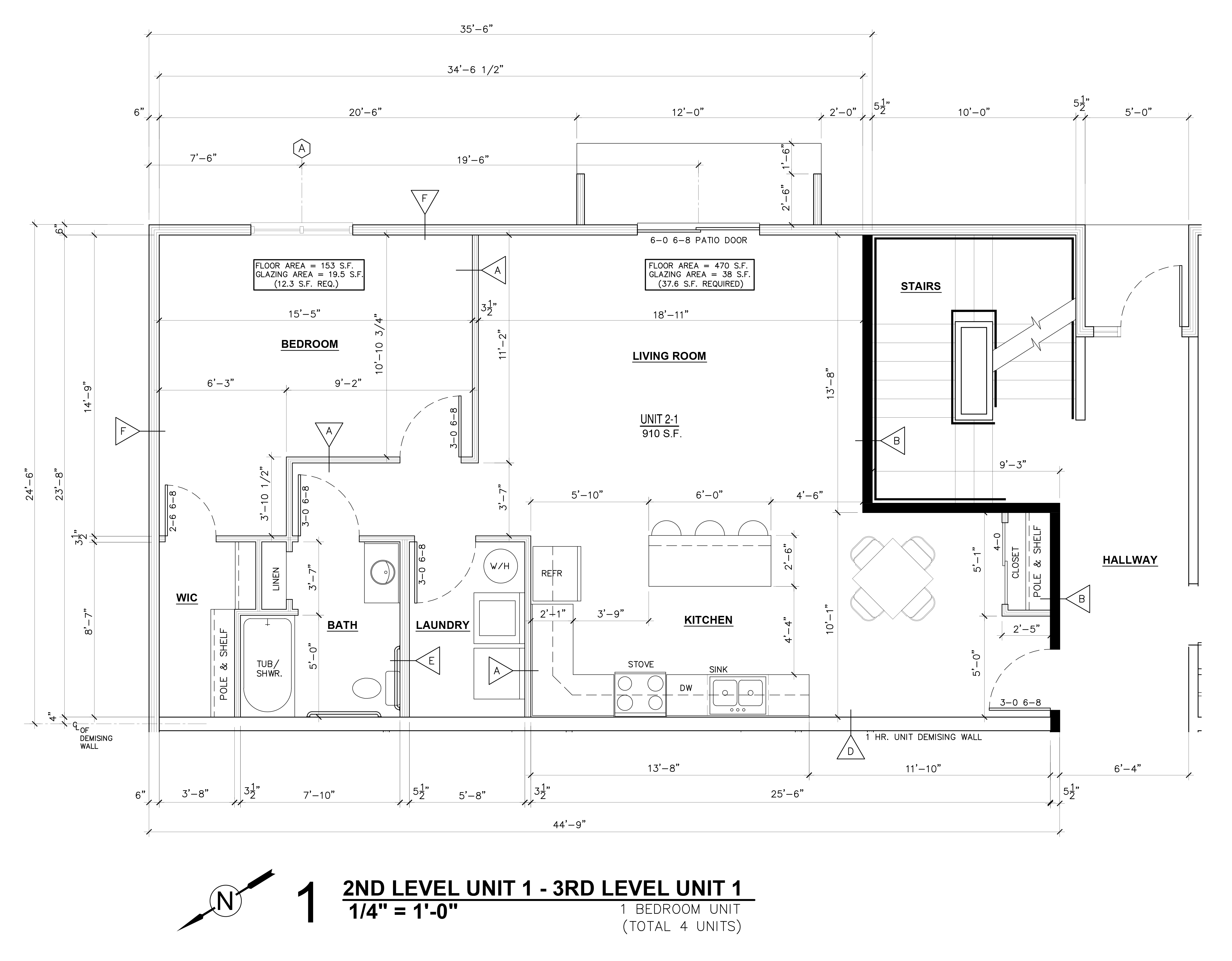 Hawks Nest Apartments 2nd and 3rd level unit 1 floor plan