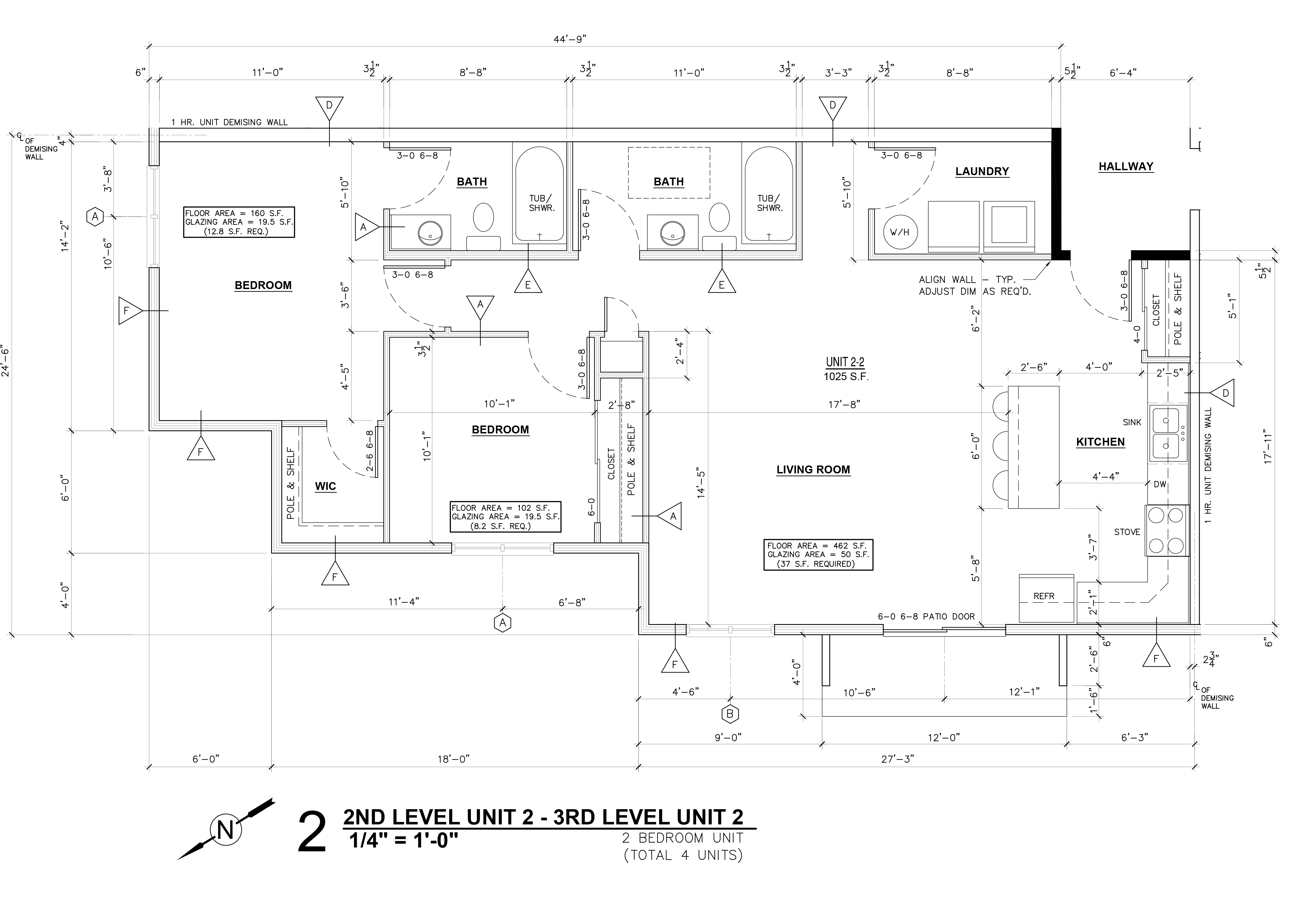 Hawks Nest Apartments 2nd and 3rd level unit 2 floor plan