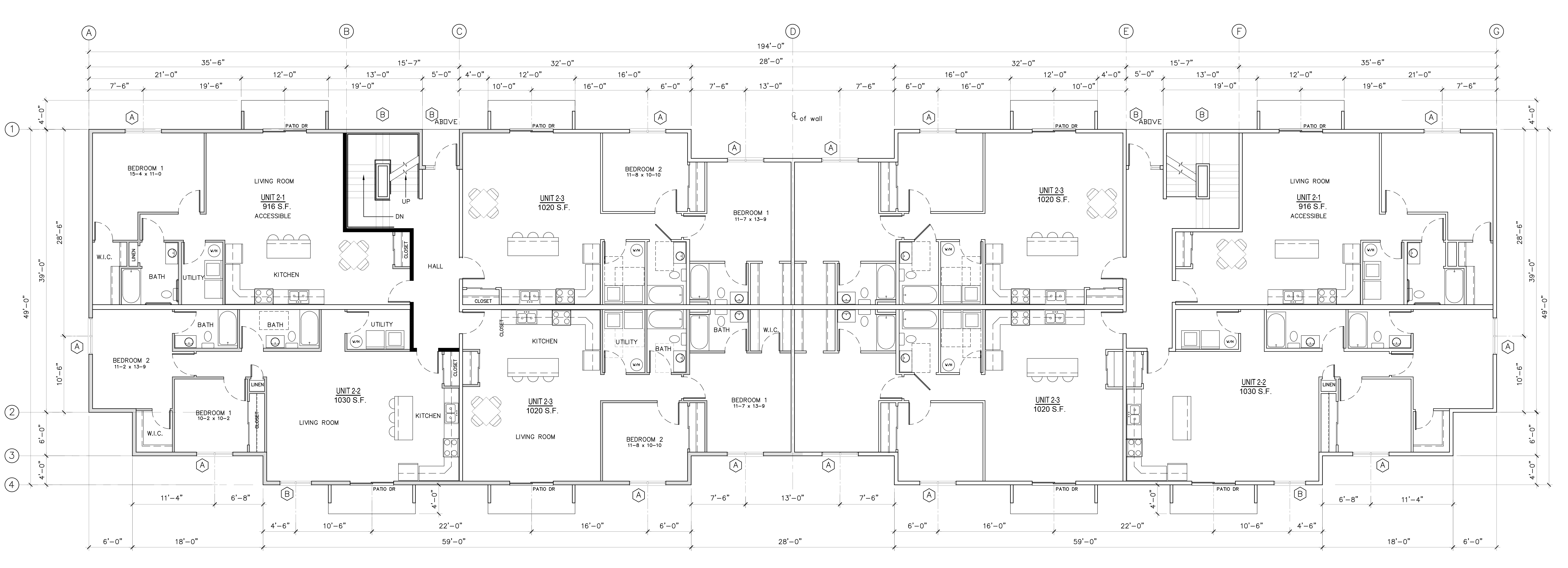 Hawks Nest Apartments 2nd and 3rd level floor plan